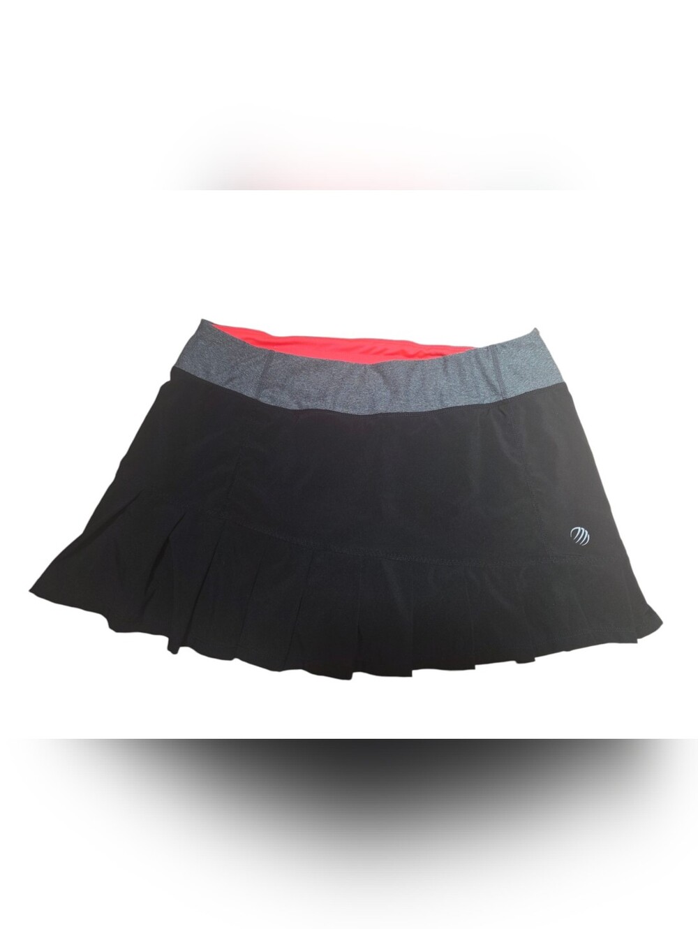 Pleated Black Gray Athletic Skort MPG Mondetta Performance Gear Medium